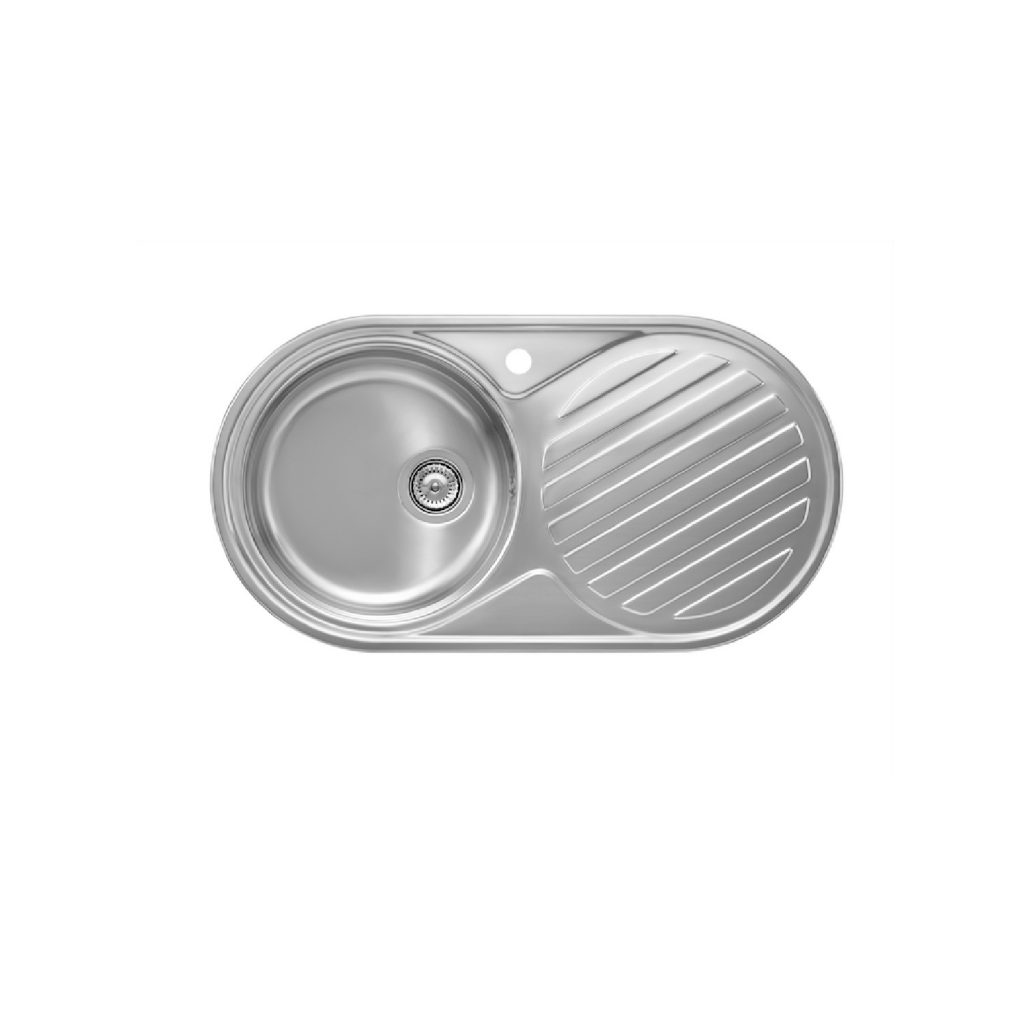 Fregadero de Cocina 1 Bandeja,Fregadero Cocina 75 x 45 cm,Fregadero