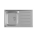 ROCA VICTORIA Fregadero de cocina empotrable 800x490mm acero inoxidable