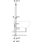 GEBERIT bastidor para bidé Duofix 120cm - Imagen 4