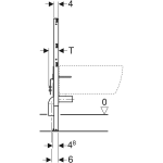 GEBERIT bastidor para bidé Duofix 82cm - Imagen 4