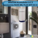 ARISTON acumulador A.C.S aerotermia NUOS 80L PLUS WIFI S2 A+